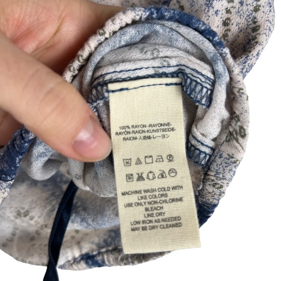 Free People | Call On Me Y2K Tank Top Cropped Indigo Blue Asymmetrical Size XS - Picture 9 of 12